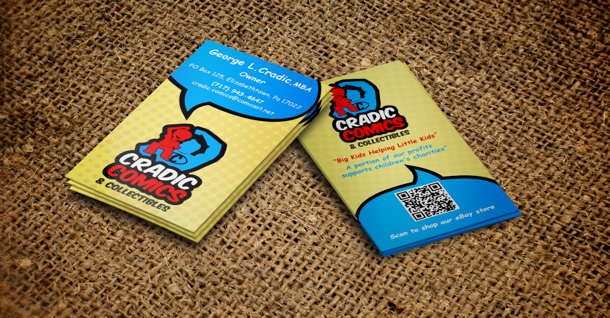 Visitenkarten-Design von Design'nteam für Cradic Comics and Collectibles | Design #5400401