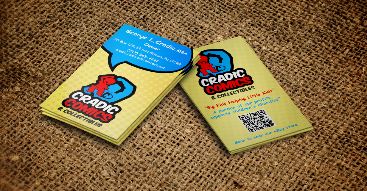 Visitenkarten-Design von Design'nteam für Cradic Comics and Collectibles | Design #5400437