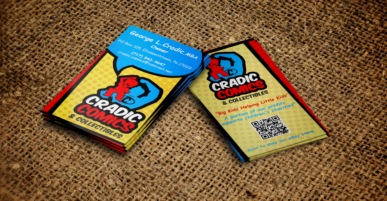 Visitenkarten-Design von Design'nteam für Cradic Comics and Collectibles | Design #5412299