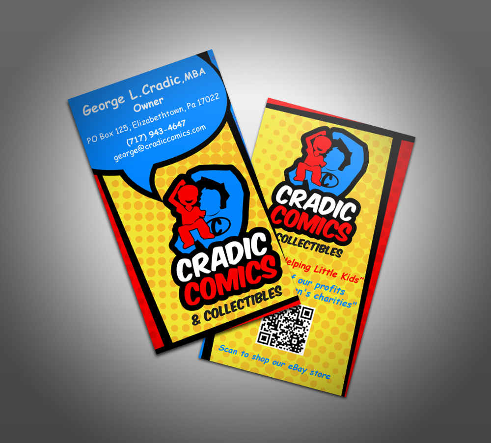 Visitenkarten-Design von Design'nteam für Cradic Comics and Collectibles | Design #5414191