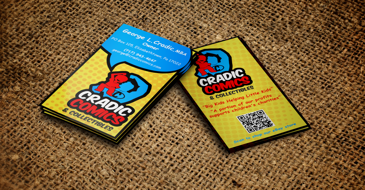 Visitenkarten-Design von Design'nteam für Cradic Comics and Collectibles | Design #5414203