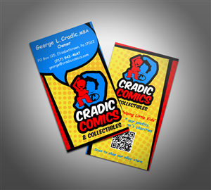 95 Masculine Business Card Designs Design Business Card Design By Nteam For Cradic Comics And Collectibles