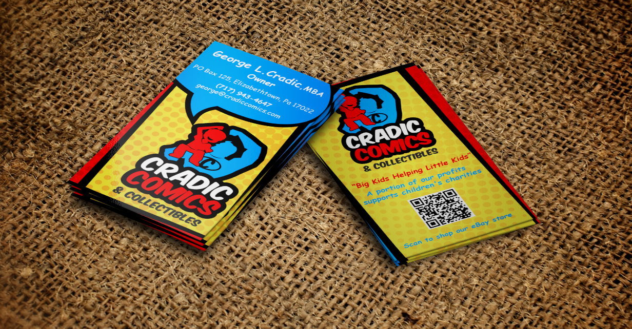 Visitenkarten-Design von Design'nteam für Cradic Comics and Collectibles | Design #5414749