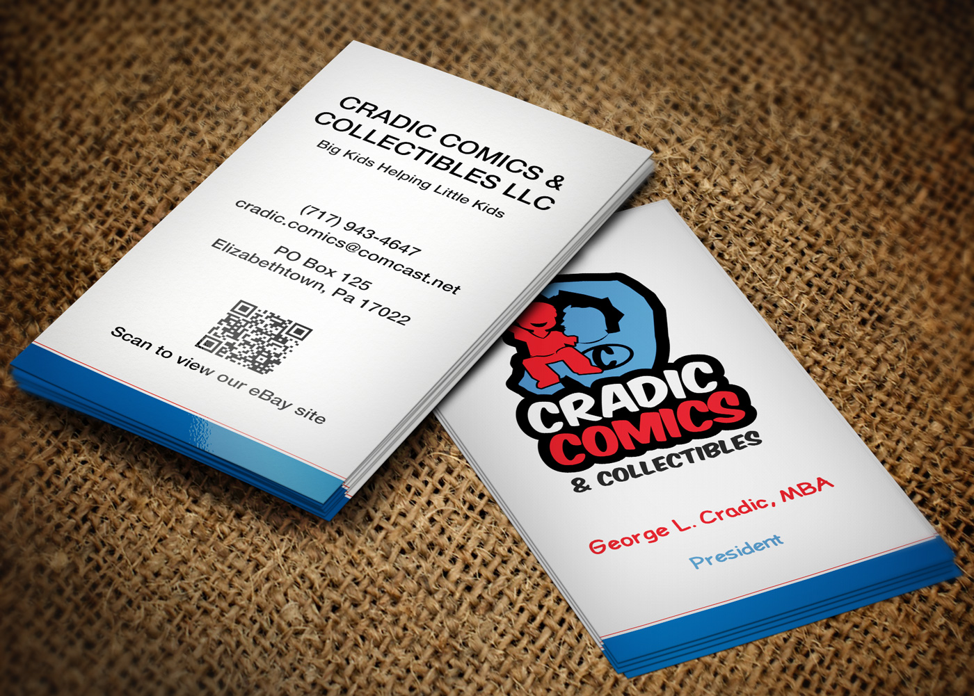 Visitenkarten-Design von Lanka Ama für Cradic Comics and Collectibles | Design #5389038