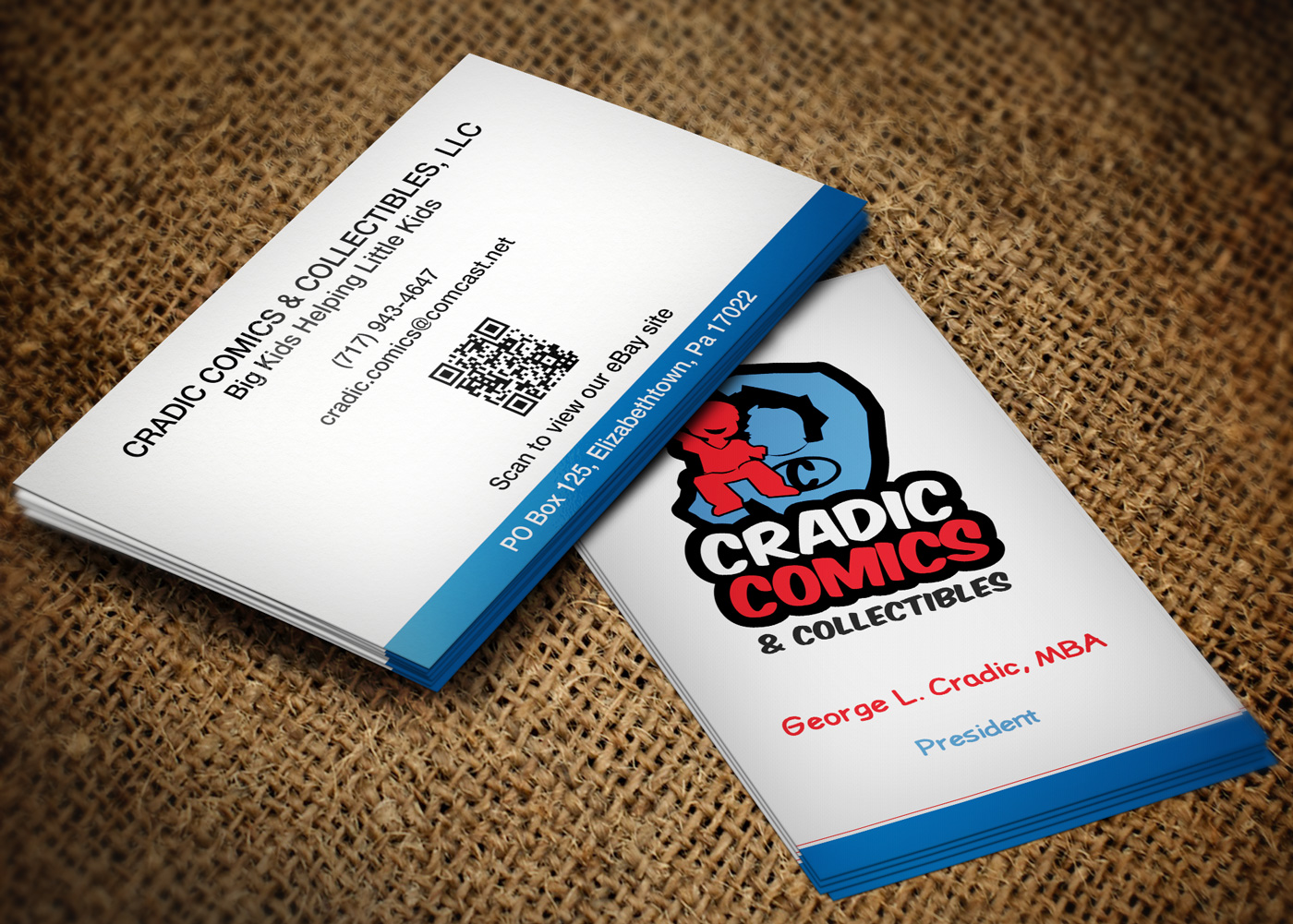 Visitenkarten-Design von Lanka Ama für Cradic Comics and Collectibles | Design #5389042