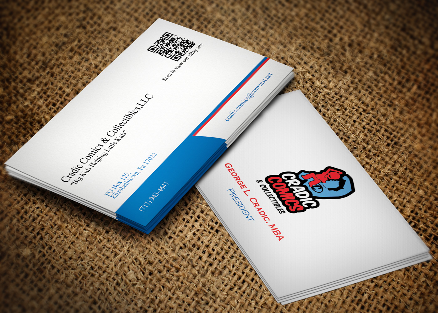 Visitenkarten-Design von Lanka Ama für Cradic Comics and Collectibles | Design #5389053