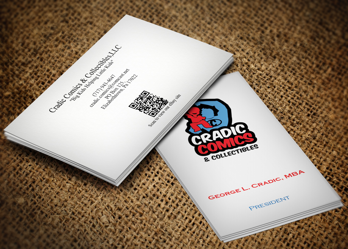 Visitenkarten-Design von Lanka Ama für Cradic Comics and Collectibles | Design #5389059