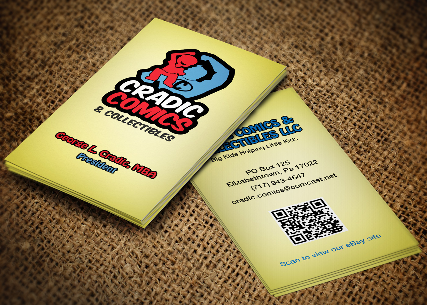 Visitenkarten-Design von Lanka Ama für Cradic Comics and Collectibles | Design #5389119