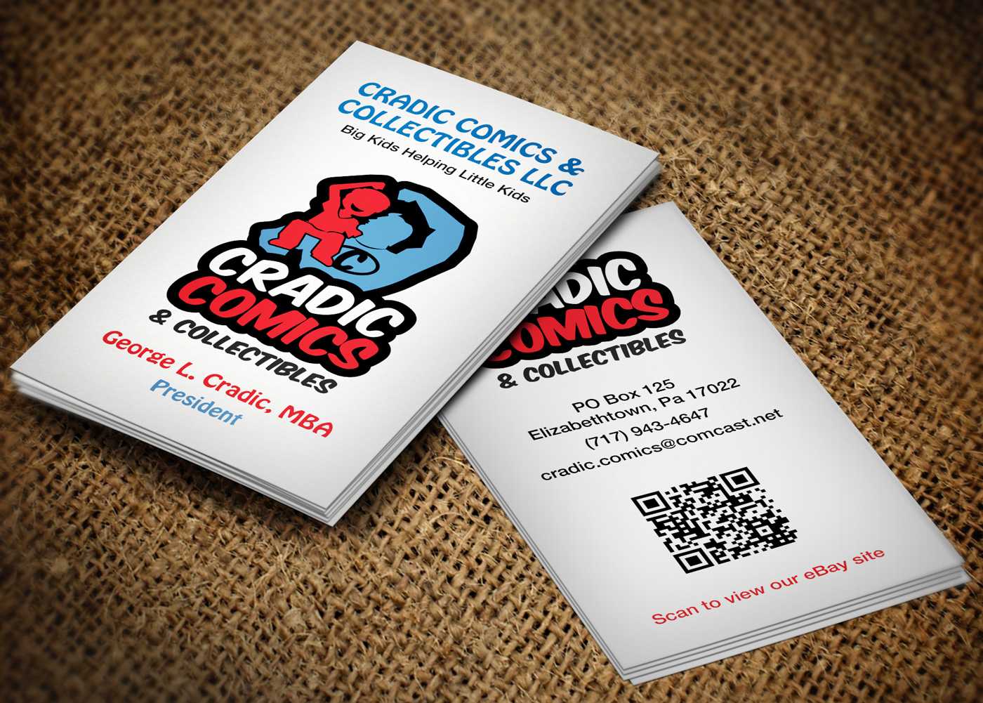 Visitenkarten-Design von Lanka Ama für Cradic Comics and Collectibles | Design #5389122