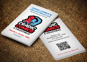 Visitenkarten-Design von Lanka Ama für Cradic Comics and Collectibles | Design: #5389122