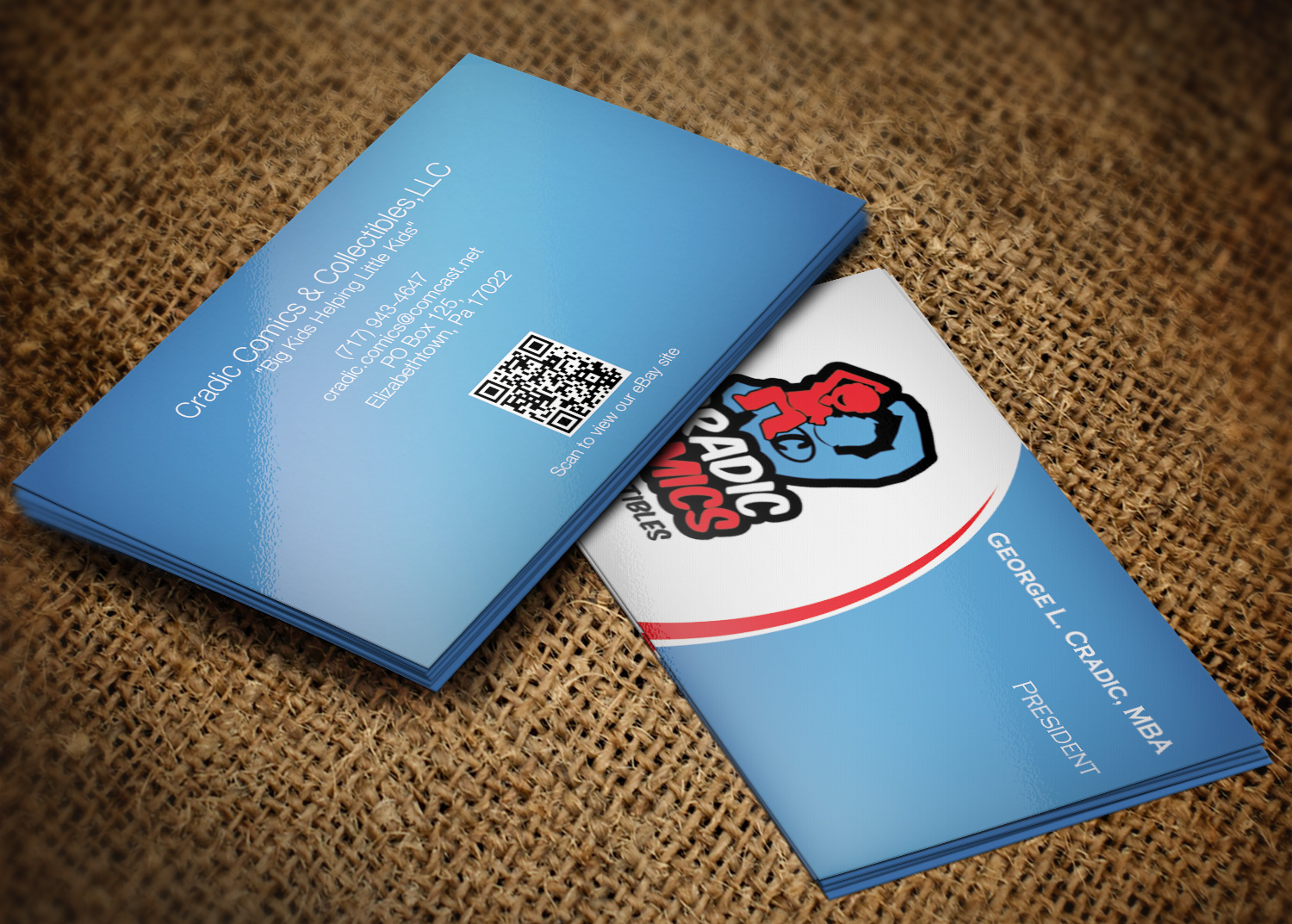 Visitenkarten-Design von Lanka Ama für Cradic Comics and Collectibles | Design #5393773