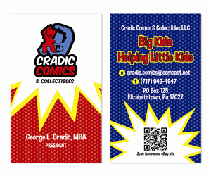 Visitenkarten-Design von MrsBlatch für Cradic Comics and Collectibles | Design: #5388282