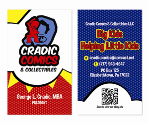 Visitenkarten-Design von MrsBlatch für Cradic Comics and Collectibles | Design: #5392253