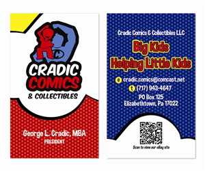 Visitenkarten-Design von MrsBlatch für Cradic Comics and Collectibles | Design: #5392258