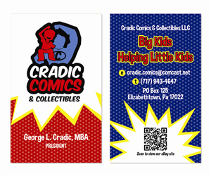 Visitenkarten-Design von MrsBlatch für Cradic Comics and Collectibles | Design: #5392262