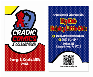 Visitenkarten-Design von MrsBlatch für Cradic Comics and Collectibles | Design: #5392575