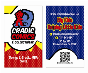 Visitenkarten-Design von MrsBlatch für Cradic Comics and Collectibles | Design: #5392577