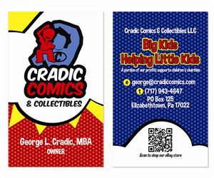 Visitenkarten-Design von MrsBlatch für Cradic Comics and Collectibles | Design: #5413311