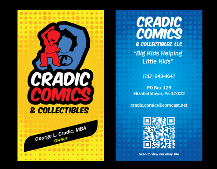Diseño de Tarjeta de Presentación por Zinkblot para Cradic Comics and Collectibles | Diseño #5404211