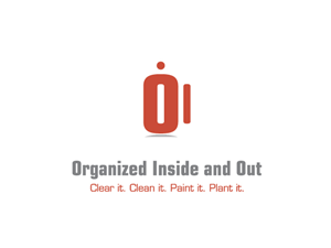 Organized Inside and Out. (Tag line: Clear it. Clean it. Paint it. Plant it.) | Logo Design by Tammy Moore