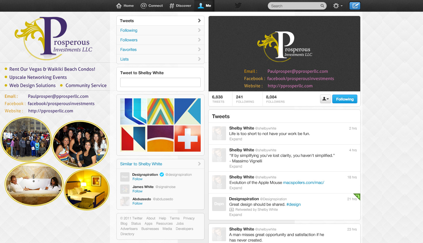 Twitter Design by Best Design Hub for Prosperous Investments, LLC | Design #1497061