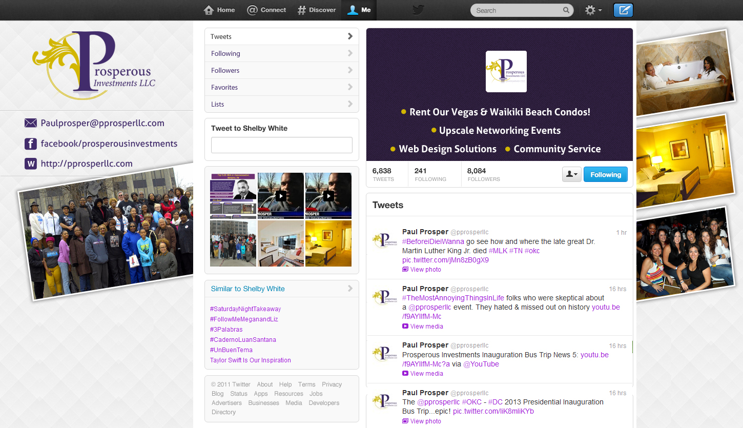 Twitter Design by Best Design Hub for Prosperous Investments, LLC | Design #1497153