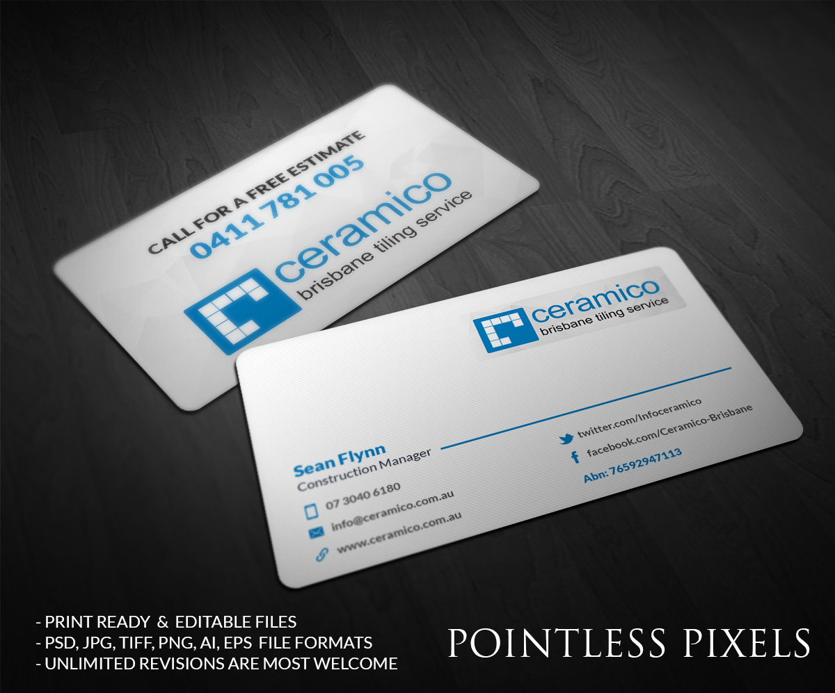 Business Card Design by Pointless Pixels India for this project | Design #5403861