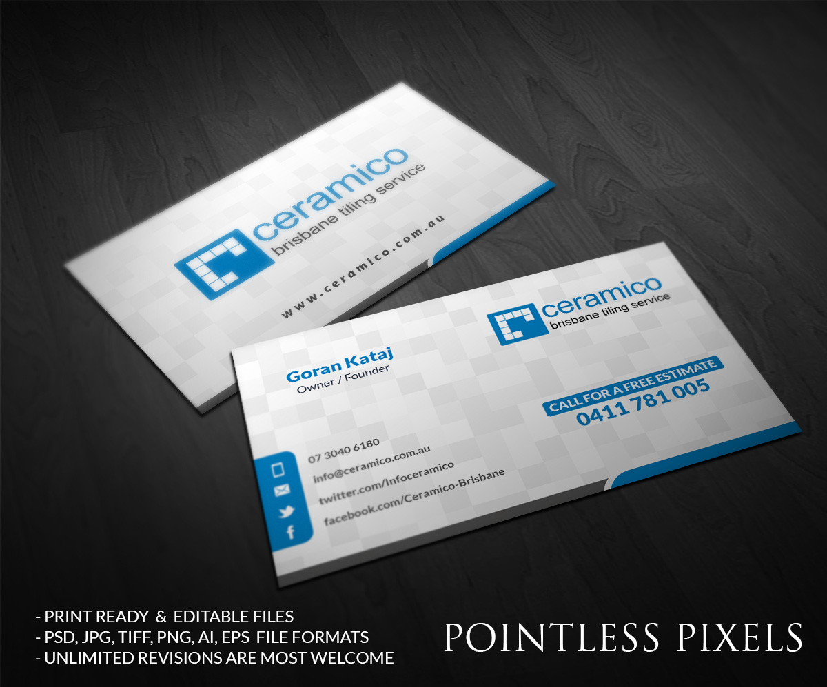 Business Card Design by Pointless Pixels India for this project | Design #5407998