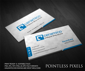 Design de Carte de Visite par Pointless Pixels India pour ce projet | Design #5457619