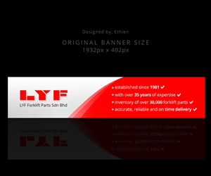 Forklift Parts Supplier needs banner ad design that stands out from others! | Banner-Design von Ethien