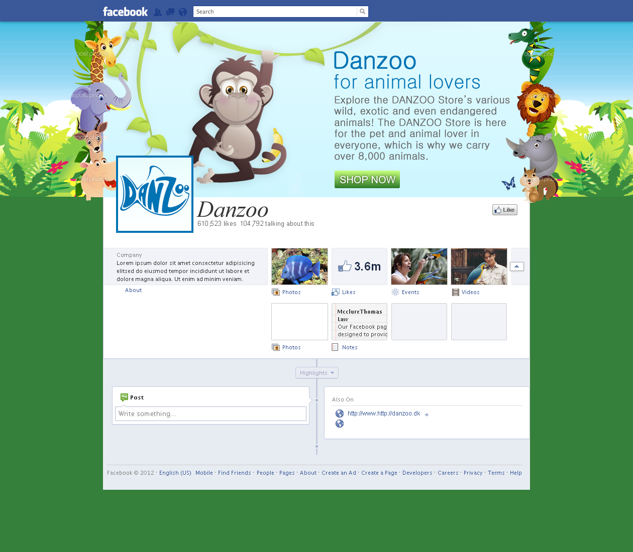Facebook Design by Sbss for Danzoo ApS | Design #1495802