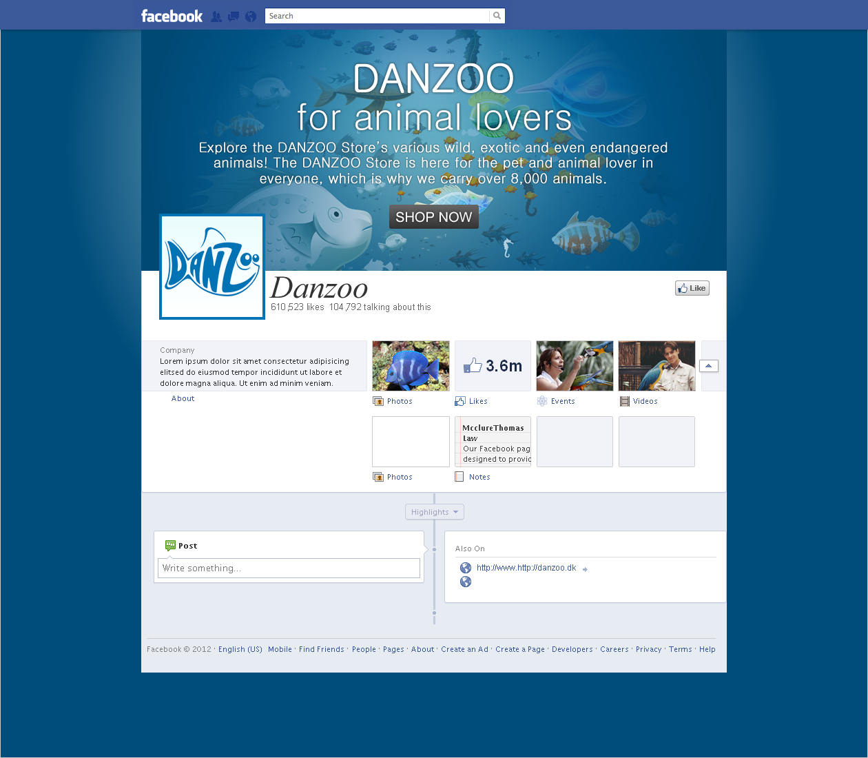 Facebook Design by Sbss for Danzoo ApS | Design #1495806