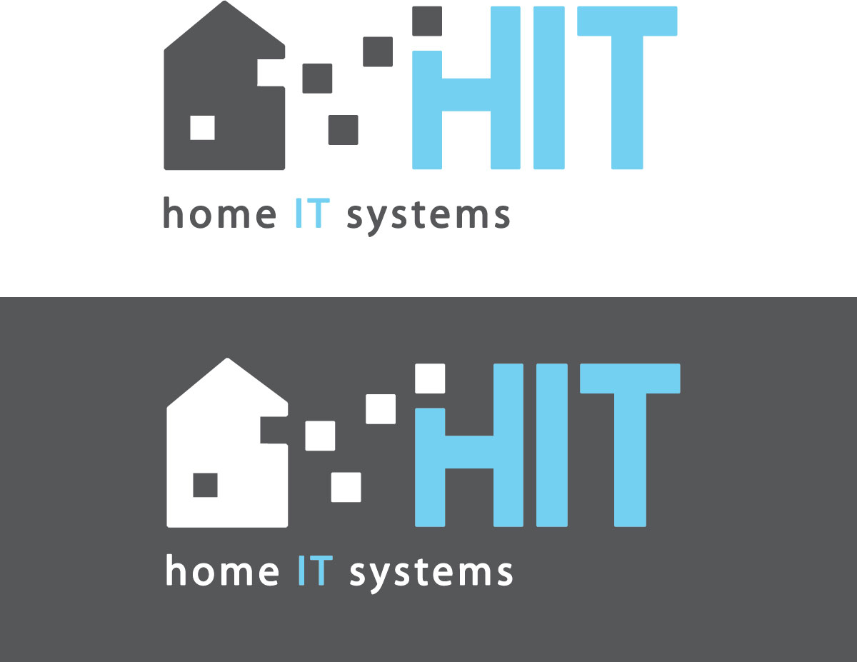 Logo Design by Megan Fisher - Blue Specs for HomeIT.systems | Design #5394937