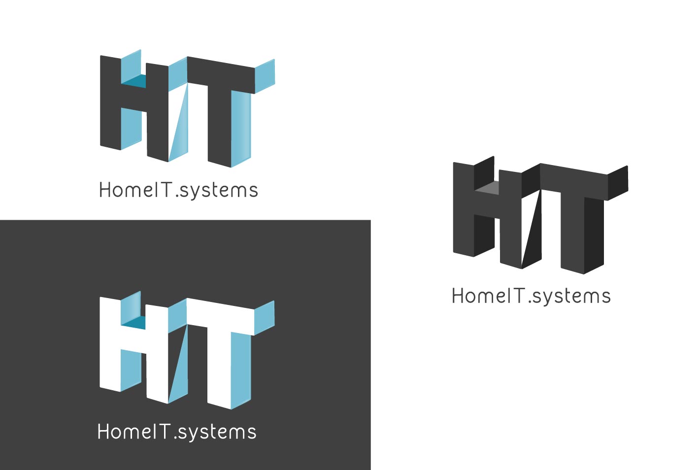 Logo Design by Megan Fisher - Blue Specs for HomeIT.systems | Design #5414349