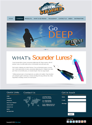 Web-Design von eayeri für Sounder Lure Company, LLC | Design: #5454353