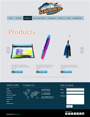 Web-Design von eayeri für Sounder Lure Company, LLC | Design: #5454355