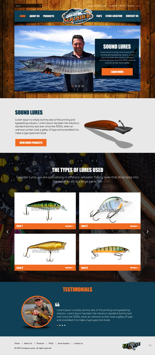 Web-Design von pb für Sounder Lure Company, LLC | Design #5412417