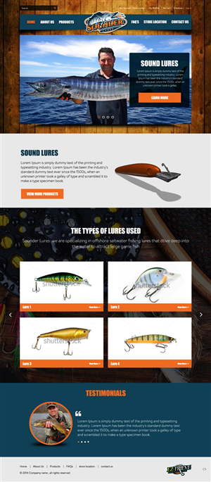 Web-Design von pb für Sounder Lure Company, LLC | Design: #5412417