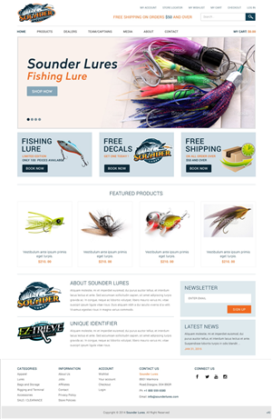 Web-Design von pb für Sounder Lure Company, LLC | Design: #5412419