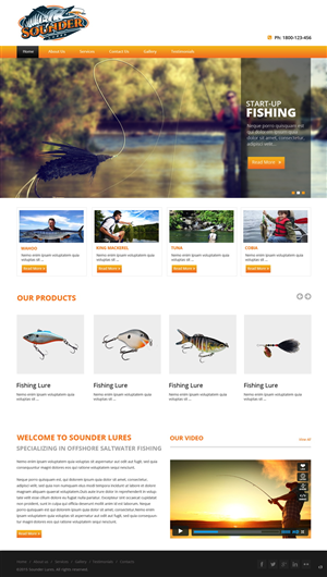 Web-Design von pb für Sounder Lure Company, LLC | Design: #5412420