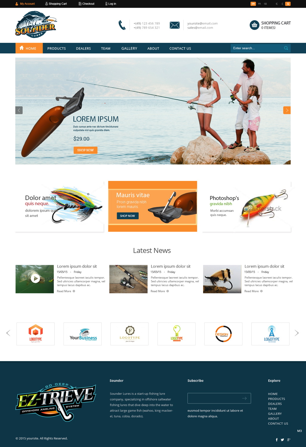 Web-Design von pb für Sounder Lure Company, LLC | Design #5412435