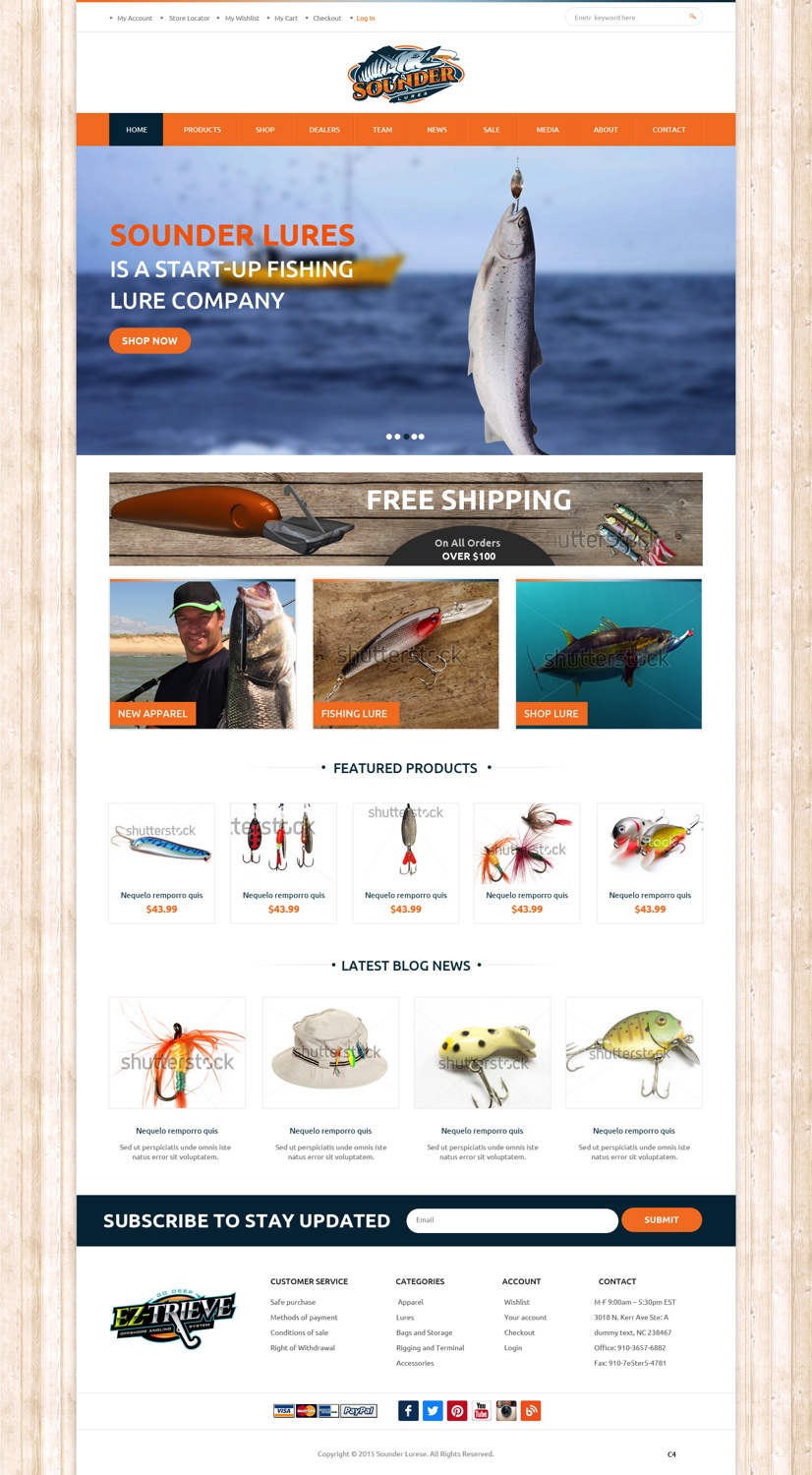 Web-Design von pb für Sounder Lure Company, LLC | Design #5412437