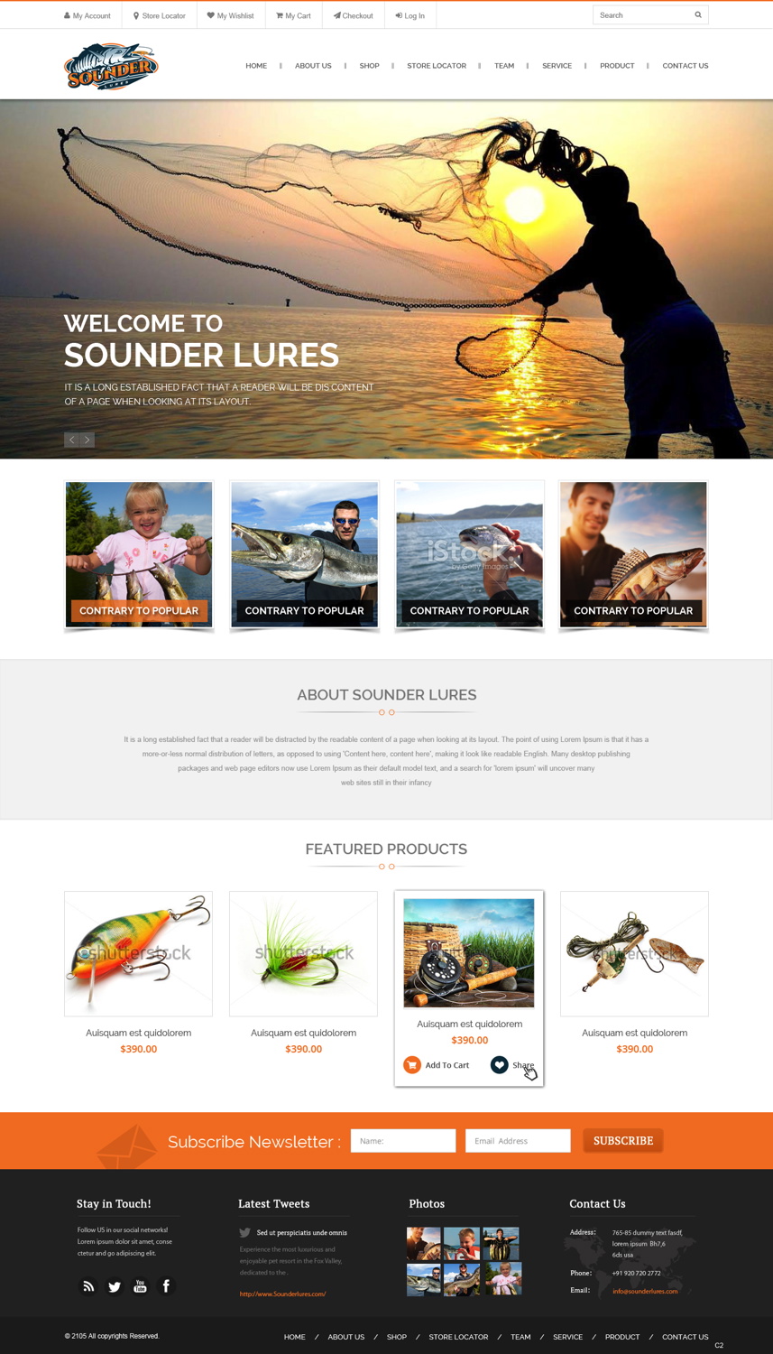Web-Design von pb für Sounder Lure Company, LLC | Design #5412447
