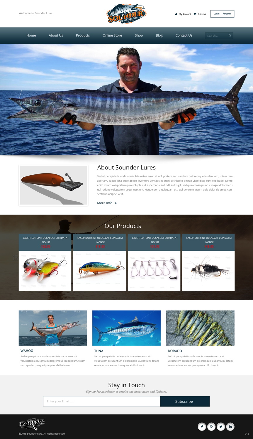 Web-Design von pb für Sounder Lure Company, LLC | Design #5412451
