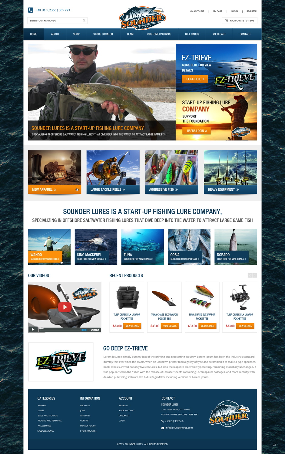 Web-Design von pb für Sounder Lure Company, LLC | Design #5419338
