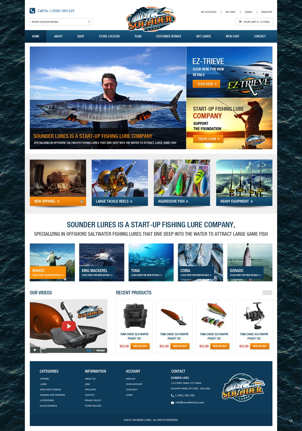 Web-Design von pb für Sounder Lure Company, LLC | Design #5419342