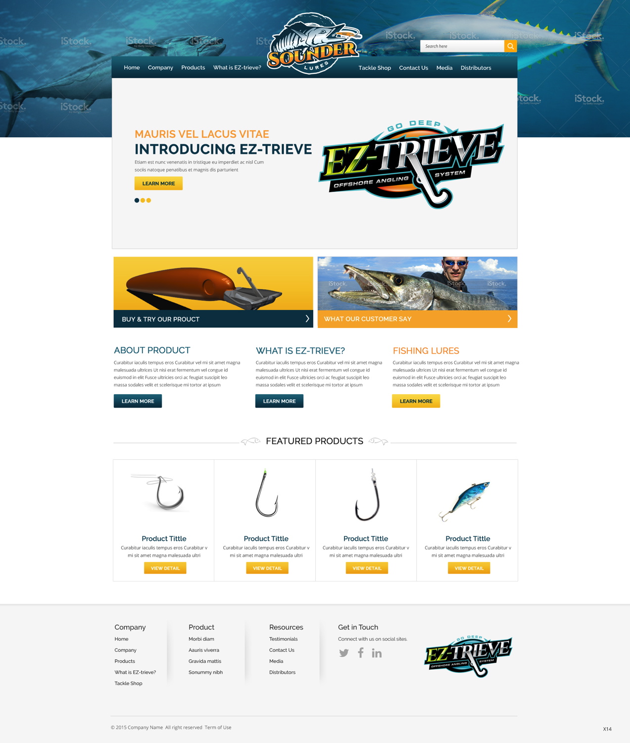Web-Design von pb für Sounder Lure Company, LLC | Design #5419345