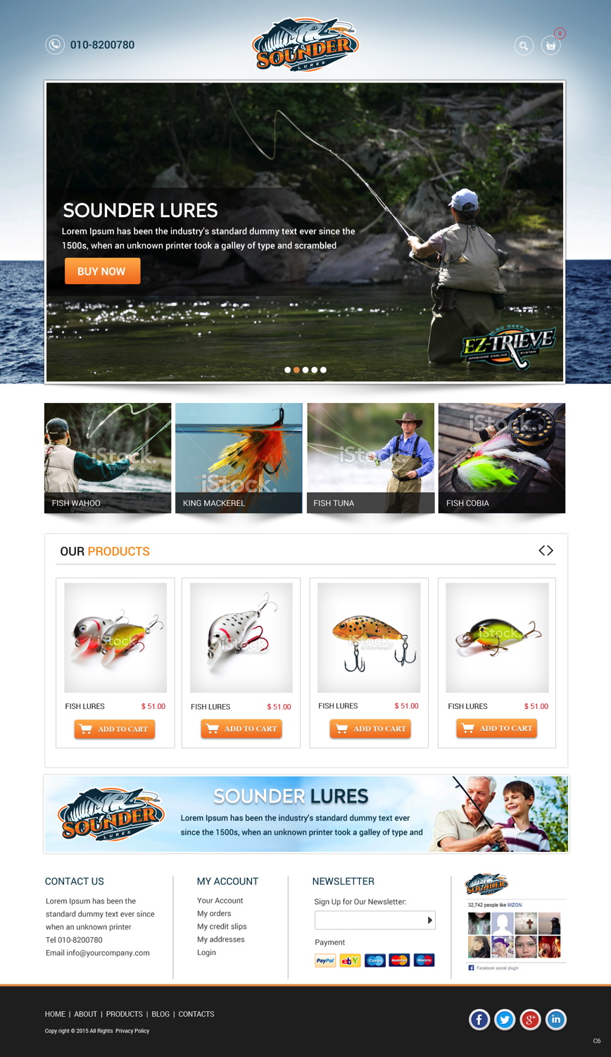 Web-Design von pb für Sounder Lure Company, LLC | Design #5419361