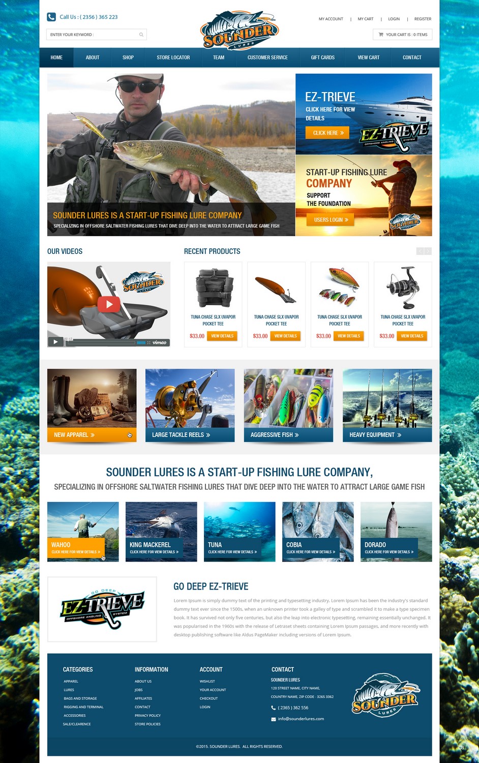 Web-Design von pb für Sounder Lure Company, LLC | Design #5443517