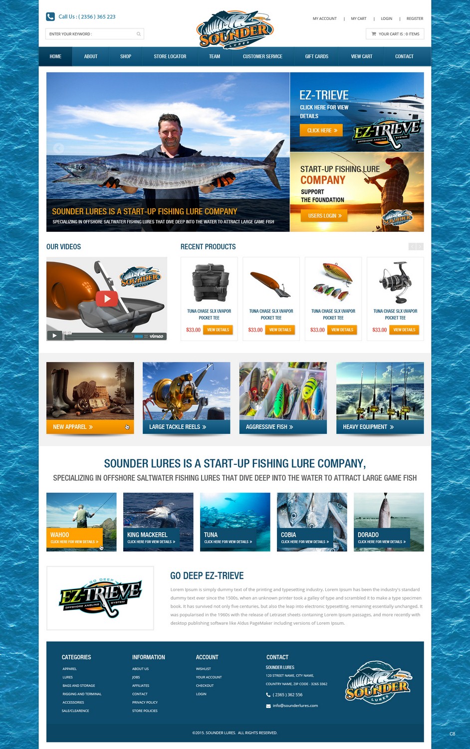 Web-Design von pb für Sounder Lure Company, LLC | Design #5449775